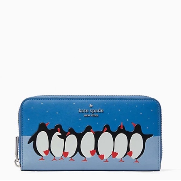 Kate Spade Pinguin long blue wallet - Picture 5 of 12